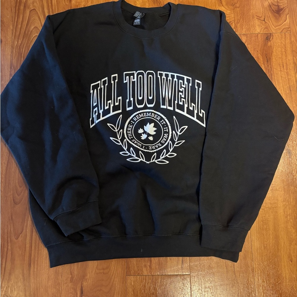 Black Graphic Men's Sweater